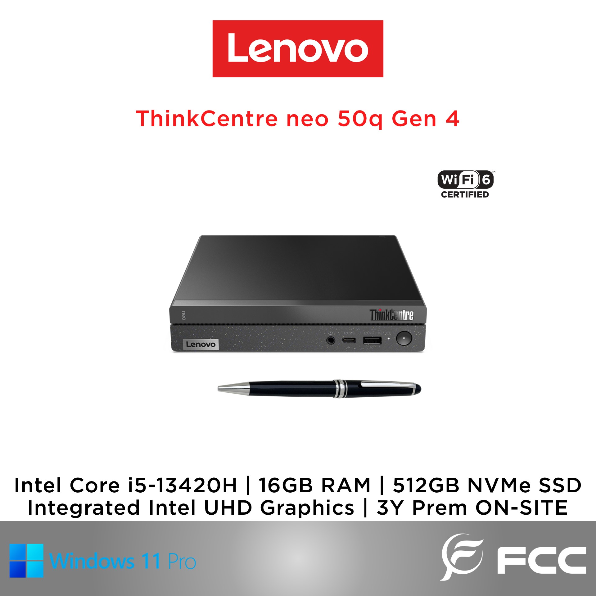 Compact Office Desktop PC Gen 4 Tiny PC – Intel I5-13420H, 8GB RAM 