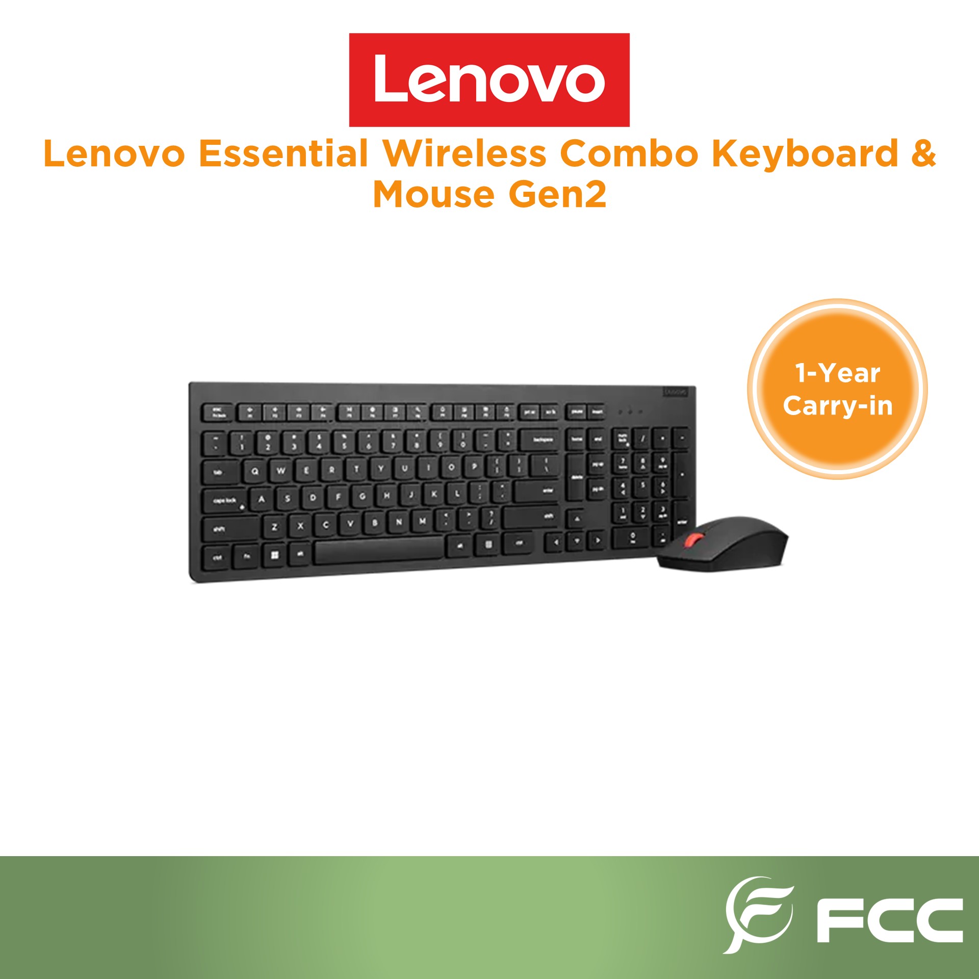 thumbnail interactive-video image 1 of Lenovo Calliope USB Keyboard Gen2 With Black Wired Mouse – Standard QWERTY, Plug & Play 1 of 5