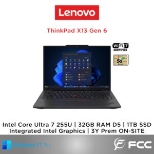 Lenovo ThinkPad X13 Gen 6 Intel Core Ultra 7 255U 32GB 1TB SSD