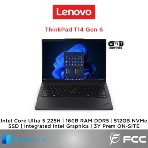 Lenovo ThinkPad T14 Gen 6 Intel Core Ultra 5 225H 16GB 512GB SSD