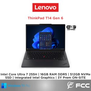 Lenovo ThinkPad T14 Gen 6 Intel Core Ultra 7 255H 16GB 512GB SSD
