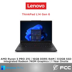 Lenovo ThinkPad L14 Gen 6 AMD Ryzen 5 PRO 215 16GB 512GB