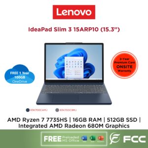 Lenovo IdeaPad Slim 3 15ARP10 AMD Ryzen 7 7735HS 16GB 512GB SSD