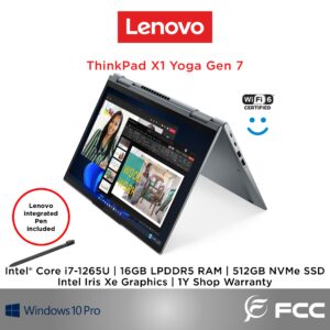 Lenovo ThinkPad X1 Yoga Gen 7 Intel Core i7-1265U 16GB 512GB (DEMO UNIT)