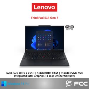 Lenovo ThinkPad E14 Gen 7 Intel Core Ultra 7 255H 16GB 512GB