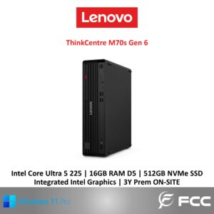 Lenovo ThinkCentre M70s Gen 6 Intel Core Ultra 5 225 16GB 512GB SSD