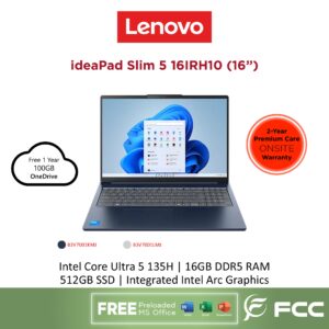 Lenovo IdeaPad Slim 5 16IMH10 Intel Core Ultra 5 135H 16GB 512GB