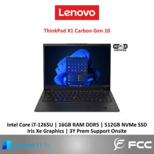 Lenovo ThinkPad X1 Carbon Gen 10 Intel Core i7-1265U 16GB 512GB SSD