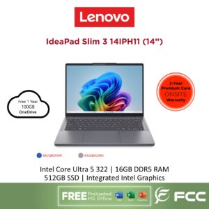 Lenovo IdeaPad Slim 3 14IPH11 Intel Core Ultra 5 322 16GB 512GB SSD