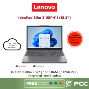 Lenovo IdeaPad Slim 3 15IPH11 Intel Core Ultra 5 322 16GB 512GB SSD