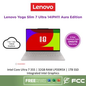Lenovo Yoga Slim 7 Ultra Aura Edition 14IPH11 Intel Core Ultra 7 355 32GB 1TB SSD