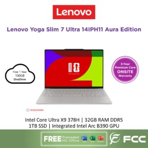 Lenovo Yoga Slim 7 Ultra Aura Edition 14IPH11 Intel Core Ultra X9 378H 32GB 1TB SSD Intel Arc B390