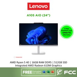 Lenovo A105 24 AIO AMD Ryzen 5 40 16GB 512GB