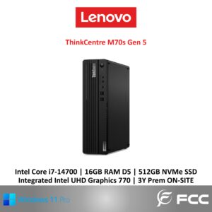 Lenovo ThinkCentre M70s Gen 5 Intel Core i7-14700 16GB 512GB