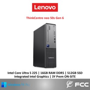 Lenovo ThinkCentre neo 50s Gen 6 Intel Core Ultra 5 225 16GB 512GB SSD