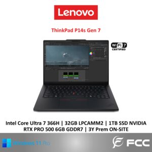 Lenovo ThinkPad P14s Gen 7 Intel Core Ultra 7 366H 32GB 1TB SSD NVIDIA RTX PRO 500