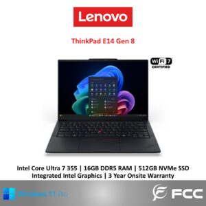 Lenovo ThinkPad E14 Gen 8 Intel Core Ultra 7 355 16GB 512GB