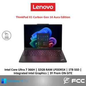 Lenovo ThinkPad X1 Carbon Gen 14 Aura Edition Intel Core Ultra 7 366H 32GB 1TB SSD