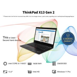 Refurbished X13 Gen 2 Intel Core i5-1135G7 16GB 256GB SSD